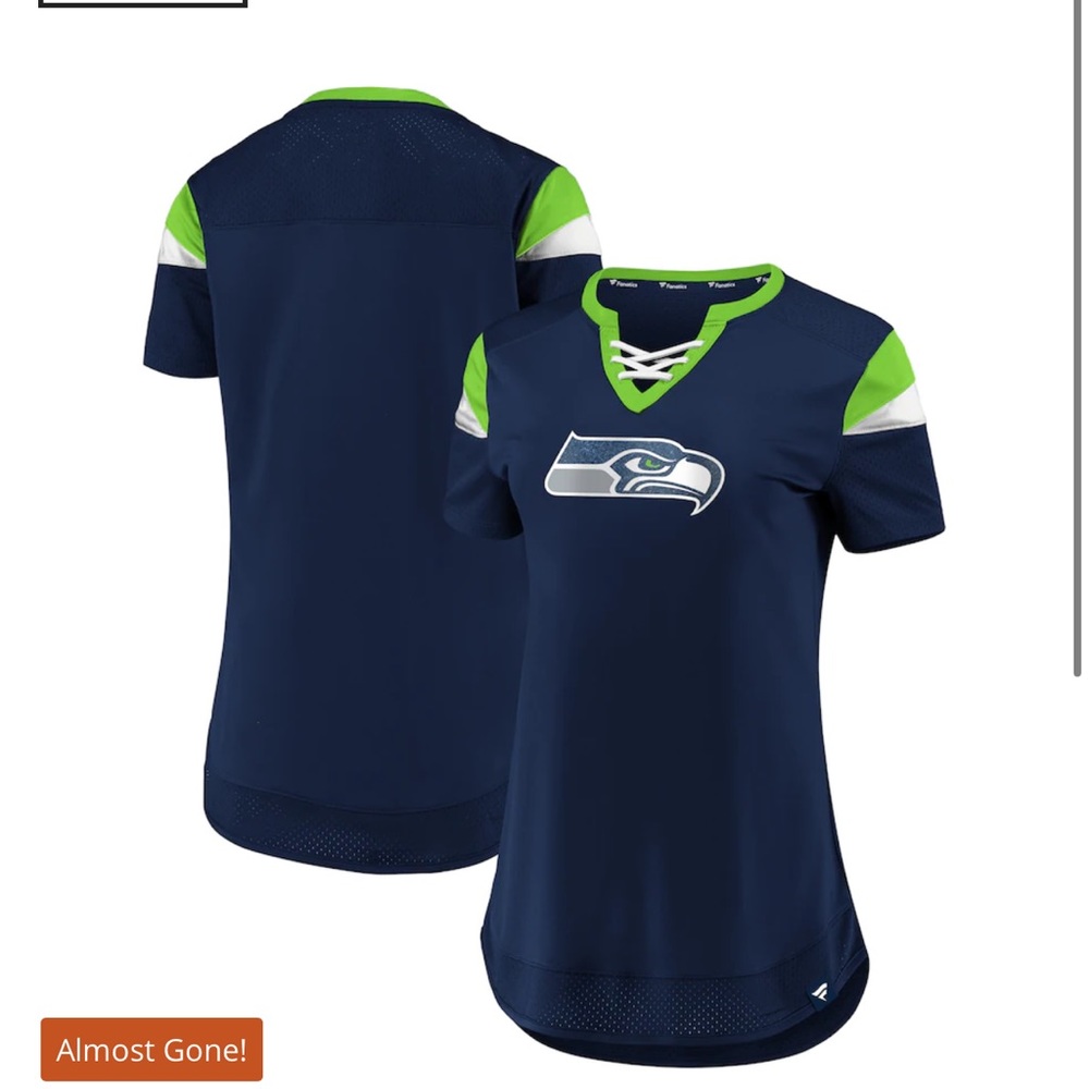 Women's NFL Pro Line by Fanatics Branded College Navy Seattle Seahawks